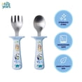 thumbnail image 2 of The First Years Bluey Toddler Silverware with Handle Guards - Ages 9 Months and up, 2 of 7