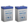 thumbnail image 1 of Power Sonic PS-640 6V 4.5AH SLA Batterie F1 FAST ON TAB TERMINALS - Lot de 2, 1 of 4