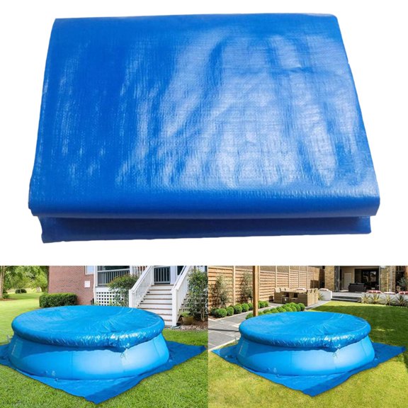 DYNWAVECA Toile de Couverture de Piscine, Couverture de Piscine Gonflable, Multifonctionnelle, Antipoussière, Couverture Pliable pour Piscines hors Terre pour l'Extérieur, Piscines Diamètre 305 cm