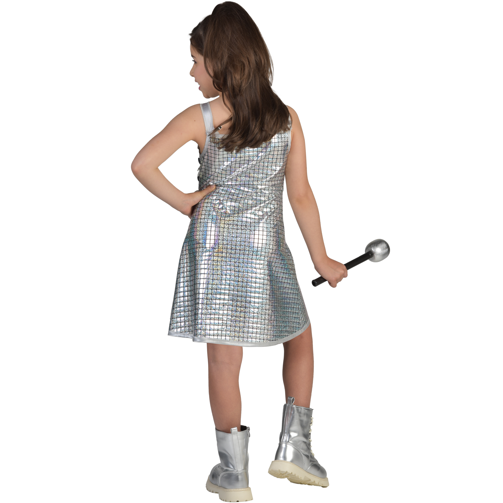 Costume d'Halloween pour fille, star pop, taille grand enfant