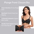 thumbnail image 4 of Curyon Women's Front Close Bra Racerback Underwire Unpadded Plus Size Bras,44D, 4 of 7