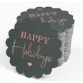 thumbnail image 4 of Inkdotpot 100 Pack Happy Holiday Favor Paper Tags Craft Real Rose Gold Foil Hang Tags, 4 of 6