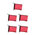 thumbnail image 1 of mmirethe Plongée Natation Cordon Mesh Sac de Stockage Plongée Tuba pour Engrenage Rouge 9 Pouces x 6,5 Pouces 5Set, 1 of 6