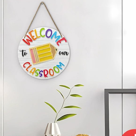 Door Hanging Decorations Welcome Classroom Back To School Decor Welcome Front Door Sign Back To School Decorations Door Decoration Farmhouse Wooden Sign Homeowner Gifts