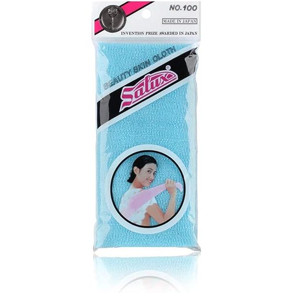 SALUX Nylon Japanese Beauty Skin Bath Wash Cloth/Towel - Blue