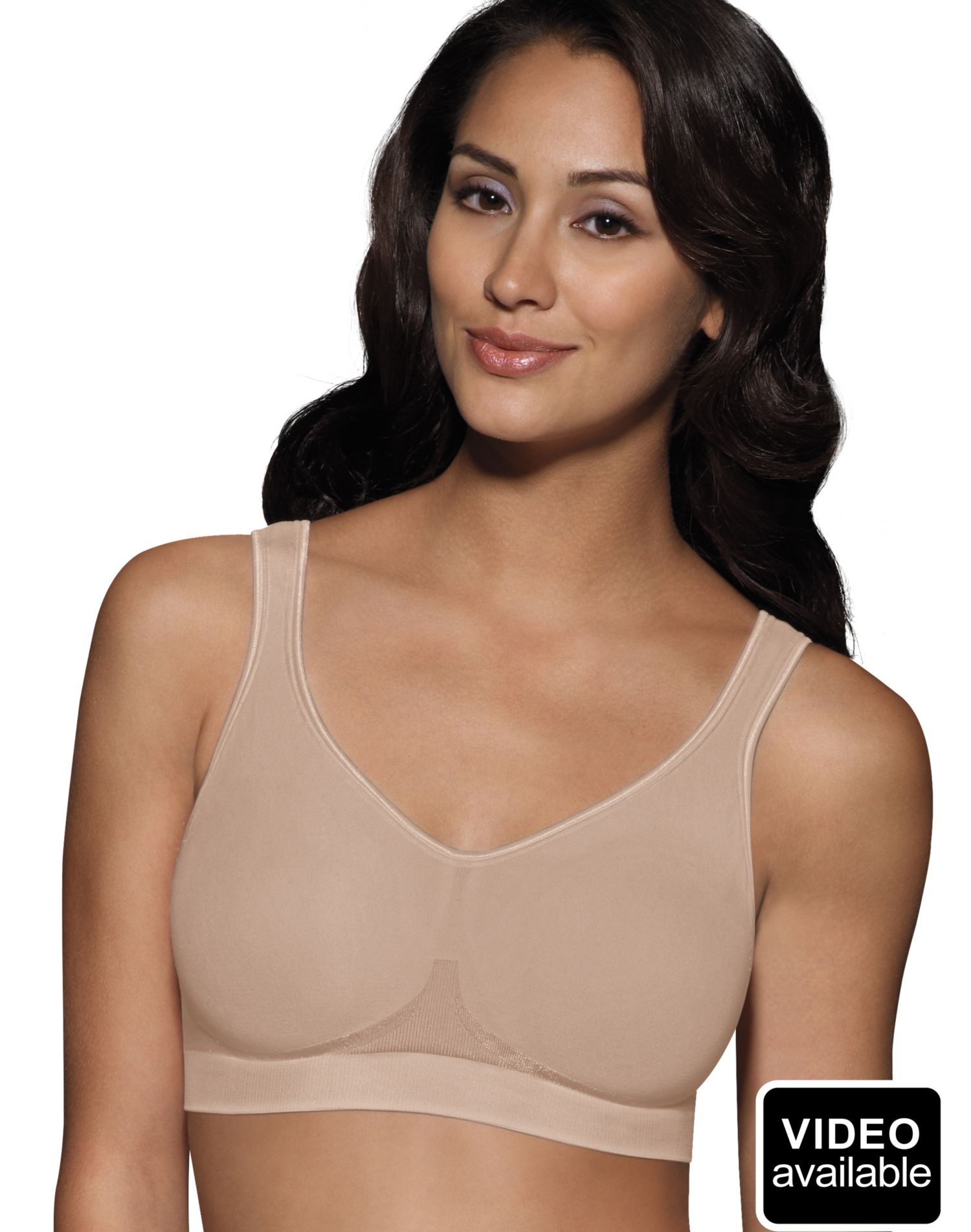 Bali Womens Comfort Revolution Smart Sizes Shaping Wirefree Bra, 2X, Nude