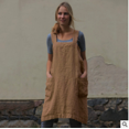 thumbnail image 1 of Faithtur Casual Vintage X Shape Back Sleeveless Cooking Apron with Pockets, 1 of 6