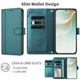 thumbnail image 4 of Book Style Wallet Cover for ASUS Zenfone 11 Ultra, Soft PU Leather, Red, 4 of 6