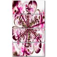 thumbnail image 2 of Perfect Digital Flower Art in Dark Pink - Floral Canvas Art Print, 2 of 3