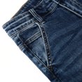 thumbnail image 4 of KIDSCOOL SPACE Big Boys Jeans,Elastic Band Inside Simple Design Denim Pants,Light Blue,12-13 Years, 4 of 6