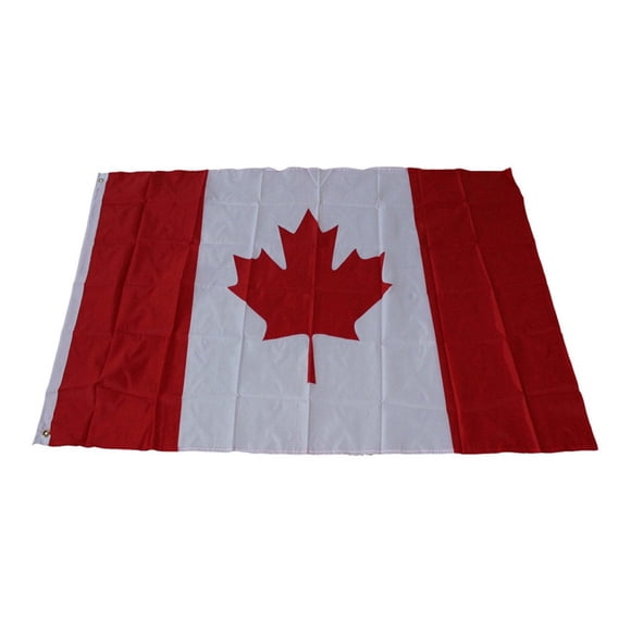 Bannière Nationale Feuille d'Érable Canadienne en Polyester pour Affichage Extérieur Intérieur