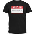 thumbnail image 1 of Halloween Bonjour Je Suis Obsédé par Mon Chat T-Shirt pour Homme, 1 of 1