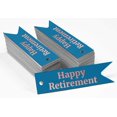 thumbnail image 2 of Inkdotpot Pack Of 50 Happy Retirement Favor Paper Tags Craft Real Rose Gold Foil Hang Tags, 2 of 6