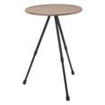 thumbnail image 2 of Folding Camping Round Table, Liftable Aluminum Alloy Portable Picnic Camping Table  Bracket Design Convenient  For Home For RV Equipment Supplies Wood Grain Color, 2 of 8