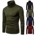 thumbnail image 4 of Mens Slim Fit Casual Turtleneck Sweaters Knitted Pullover Thermal Sweaters, 4 of 6