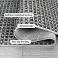 thumbnail image 3 of YUSAZENS 5 x 7 Washable Boho Non-Slip Area Rug for Dining Room, Soft Ultra-Thin Waffle Print Carpet for Bedroom, Living Room, Indoor Floor Rug Dark Gray, 3 of 6