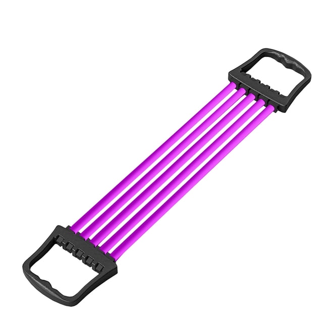 Hearth & Gear Corde Élastique D\'entraînement Physique / Bande d'Exercice pour Bras Extensible 5 Ressorts Réglable Expanseur de Poitrine Dispositif d'Entraînement des Bras Cordes Élastiques Exercice Ergonomique pour Femmes Hommes 1 Pce Boucle Amplificateur Bande de Tapis de Yoga