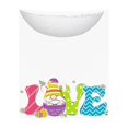 thumbnail image 4 of Xihbxyly Hauts Décontractés pour Femmes T-shirt à Col Rond Imprimé de Pâques à Manches 3/4 T-shirt à Col Rond Chandail à Enfiler Tendance à Petit Budget, 4 of 5