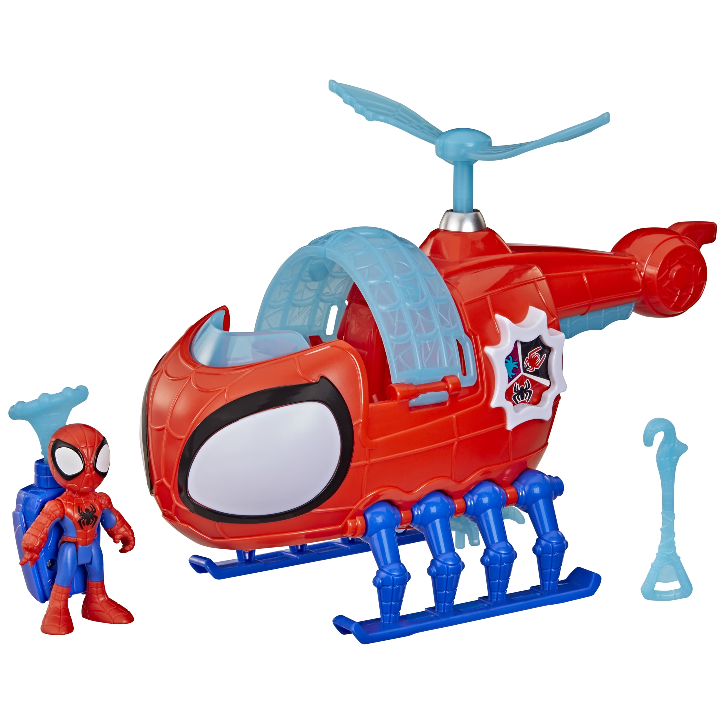 Marvel Spidey and His Amazing Friends Team Spidey Copter, 3-Inch (7.6 CM) Action Figure with Toy Vehicle