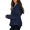 thumbnail image 4 of Veste à Capuche Décontractée à Manches Longues pour Femmes Zip Outwear Couleur Unie avec Poches Sweat-Shirt Automne, 4 of 9