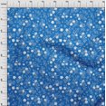 thumbnail image 4 of oneOone Georgette Viscose Blue Fabric Asian Floral Fabric For Sewing Printed Craft Fabric By The Yard 42 Inch Wide, 4 of 4