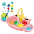 thumbnail image 1 of Kitchen Sink Toys with Runng Water for Role Play Birthday Pink, 1 of 8