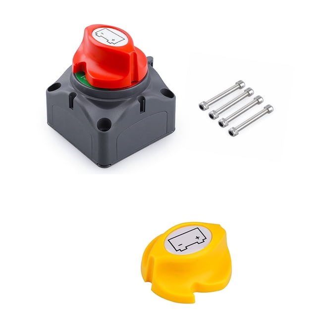 (Marche/arrêt) CC 12V-60V 100A-300A Voiture VR Bateau Marine Sélecteur de Batterie Isolateur Interrupteur de Déconnexion Coupe Rotative, Facile à Installer