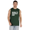 thumbnail image 1 of Inkmeso Printed Graphic World Okayest Dad€ T-Shirt For Mens Best Daddy Ever Gift T-Shirt, 1 of 7