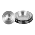 thumbnail image 2 of Dvkptbk Ensemble de Vaisselle d'Extérieur de 4 Bols en Acier Inoxydable Assiettes en Acier Inoxydable Assiettes en Acier Inoxydable Buffets de Barbecue Assiettes Camping et Randonnée, 2 of 6