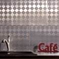 thumbnail image 2 of Fasade Miniquattro Vinyl Backsplash Panel Sample 6x6 Inch Brushed Aluminum Finish, 2 of 5