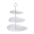thumbnail image 1 of European Style Multi Tier Dessert Stand, Heart Shaped Cake Stand and Snack Candy Dish, 1 of 6