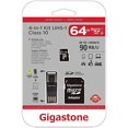 thumbnail image 2 of Gigastone GS-4IN1600X64GB-R 64GB Micro SD Card PRM 4, 2 of 2