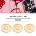 thumbnail image 3 of Bead Bracelet Display Tray, Large Space Solid Wood Jewelry Tray Fine Crafted 10pcs  For Bangle For Jewelry, 3 of 8