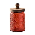 thumbnail image 2 of Linnome Colored Glass Storage Jar 700ml Sealed Airtight for Kitchen Snacks Tea Food Container 3.74x6.89in Z2-Red, 2 of 6