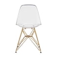 thumbnail image 2 of Plata Décor Import Inc - Clear Eiffel Gold Legs Chair, 2 of 3