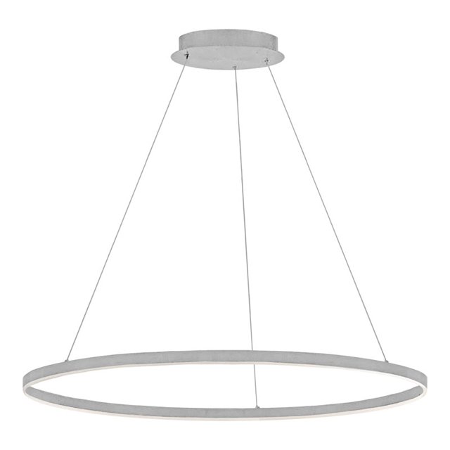 Dainolite Circulo Lustre Moderne en Métal 1 Lumière 63W en Argent