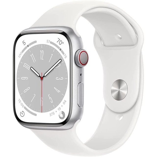 Restored Apple Watch Series 9 (GPS + Cellular 45mm)Smartwatch with Aluminum Case with Sport Band Open Box