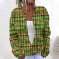 thumbnail image 1 of LOVZFMLL Cardigan for Women's Casual Christmas Printed Knitted Cardigan Button Up Jacket Coat, 1 of 5
