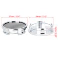 thumbnail image 2 of Unique Bargains 4 Pcs 57mm 4 Lugs Silver Tone Auto Car Wheel Center Caps Hub Carbon Fiber Pattern Caps, 2 of 4