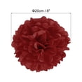 thumbnail image 2 of Uxcell 8" Tissue Pom Poms Paper Flowers Ball Wedding Party Decoration, Red 5 Pack, 2 of 6