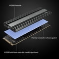 thumbnail image 3 of M.2 2280 Solid State Drive Radiator M2 NVME SSD Drive Aluminum Alloy Heatsink For Desktop PC Laptop PS5 M.2-BK, 3 of 5