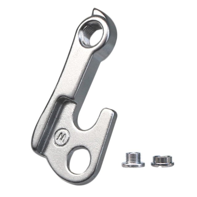 Lefu Patère de Dérailleur Arrière de Vélo pour GT KHS, Crochet de Queue de Bicyclette, Fabriquée en Alliage d'Aluminium durable avec une Finition Argentée. Comprend une Patte de Dérailleur et des Boulons, Convient à la Réparation de Vélo et compatible avec les Modèles GT et KHS comme Alite 1000 et Avalanche series.