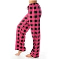 thumbnail image 2 of Dealovy Pajama Pants for Women High Waisted Plaid Pjs Bottoms Drawstring Color Block Comfy Lounge Trousers, 2 of 5