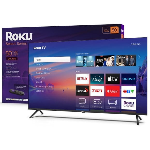 Openbox - Roku Select Series 55 Pouces 4K UHD HDR QLED Téléviseur Intelligent Roku (55R5C6)