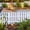 B, variant on TopLLC Christmas Tree Ornaments, Christmas Decorations Christmas Gifts Plastic Fencing PVC Gardening White Hedge Fence Decorative Patio Garden Project Gardening Fence