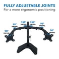 thumbnail image 3 of axGear Support Double pour Moniteur, Support de Bureau Réglable, Bras d'Écran pour Led LCD 13 - 27 Pouces, 3 of 8