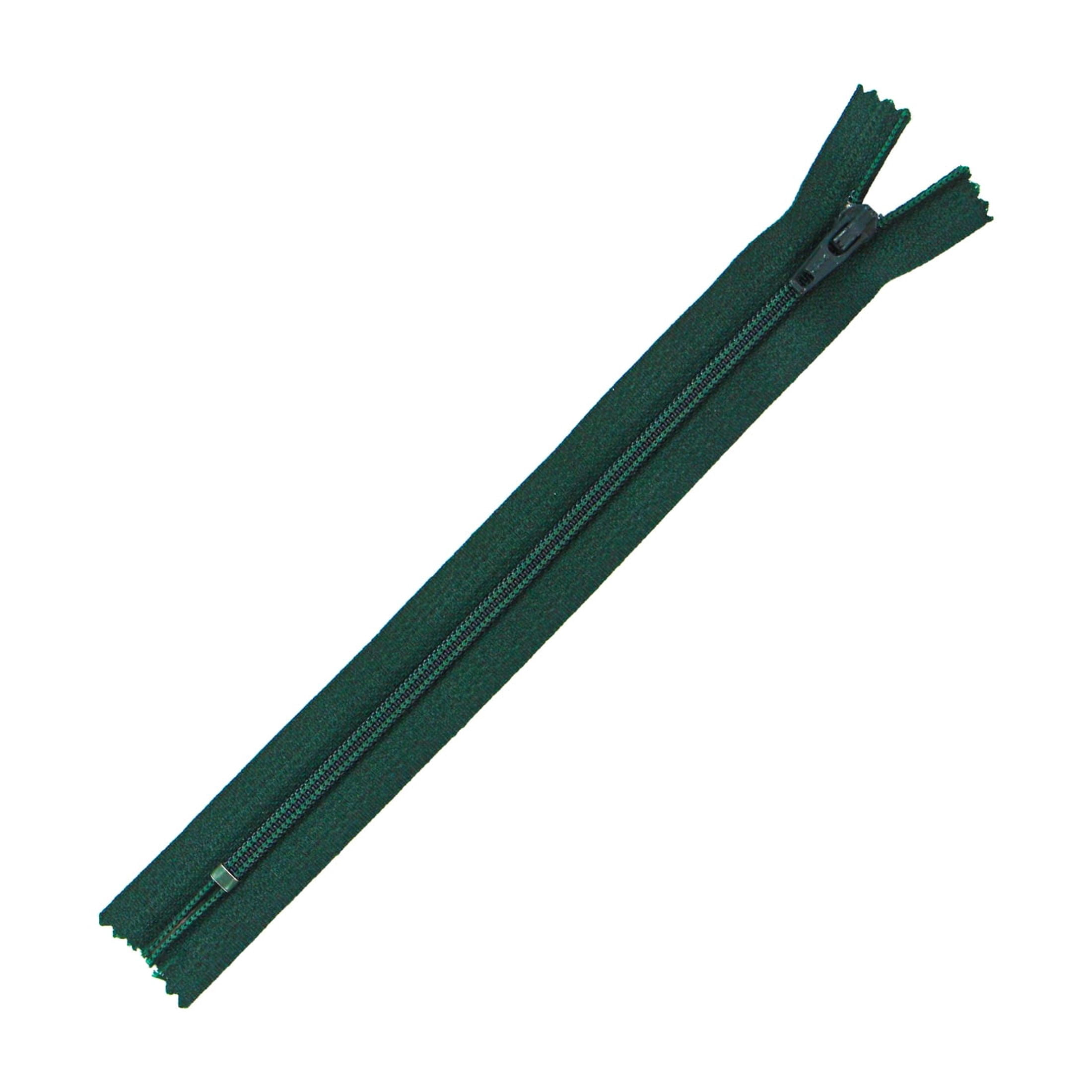 UNIQUE CREATIV All-Purpose Closed-End fermeture éclair, 18 cm (7.1 in), Forest vert