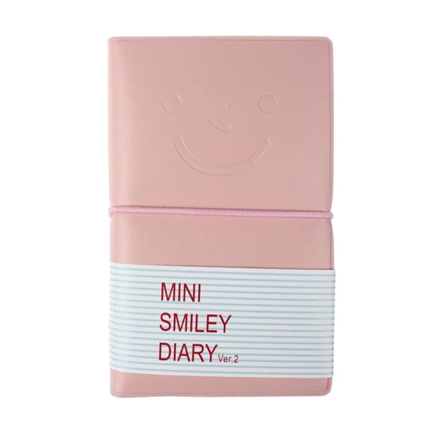 EeaseCA PU Leather Notebook with Colored Pages Notepad with Colored Paper Medium Size (Pink)