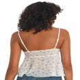 thumbnail image 4 of Women Camisole Spaghetti Straps Backless Lace Solid Floral Slit Summer Tops, 4 of 5