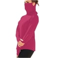 thumbnail image 2 of Ovbmpzd Hauts Roses pour Femmes Manches Longues Protection Solaire Respirant T-Shirts Unis Blouse pour Femme G, 2 of 8